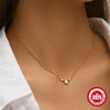 Simple Ins Style S925 Sterling Silver Cluster Triple Diamond Personality All Match Clavicle Necklace With Zircon And Geometric Design On O Chain