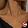 Simple Ins Style S925 Sterling Silver Drop Diamond Stacked Wear Collarbone Necklace With Zircon And Geometric Design