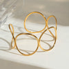 Simple Irregular Geometric Stainless Steel Electroplated Bracelet Jewelry