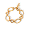 Simple Irregular Geometric Stainless Steel Women's Bracelet With Electroplating