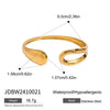 Simple Irregular Stainless Steel And Titanium Steel Electroplated Geometric Design Bracelet