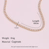 Simple Joker Temperament Women's Jewelry Copper Plated With 18K Gold Micro Zircon Chain Necklace Geometric Design Electroplating