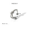 Simple Knotted Stainless Steel Opening Ring With Vacuum Real Gold Electroplating In Pvd Furnace