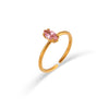 Simple Light Luxury Fashion Open Ring Jewelry In Stainless Steel With Horse Eye Zircon And Electroplating Treatment
