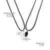 Simple Love Couple Necklace Zinc Alloy Heart Pattern