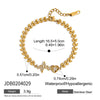 Simple Love Diamond Heartshaped Stainless Steel Pendant Necklace With Electroplating For Women