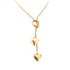Simple Love Female Personality Creative Long Sweater Chain Jewelry Alloy Heart Shaped Electroplated