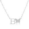 Simple Love Hollow Heart Pendant Necklace For Women Stainless Steel Electroplated Y Shaped Collarbone Chain