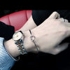 Simple Love Knot Copper Open Bracelet For Women With Electroplated Fashion Jewelry Design