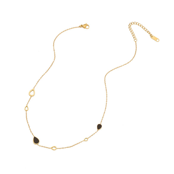 Simple Love Yshaped Stainless Steel Necklace With Star And Heart Shape Electroplated For Women