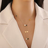 Simple Love Yshaped Stainless Steel Necklace With Star And Heart Shape Electroplated For Women