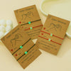Simple Luminous Love Lucky Beads Friendship Couple Hook Card Adjustable Hand Knitted Thread Rope Unisex Cartoon Bracelet