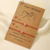 Simple Luminous Love Lucky Beads Friendship Couple Hook Card Adjustable Hand Knitted Thread Rope Unisex Cartoon Bracelet