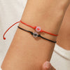 Simple Luminous Love Lucky Beads Friendship Couple Hook Card Adjustable Hand Knitted Thread Rope Unisex Cartoon Bracelet