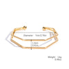 Simple Metal Bracelet With Electroplating Treatment