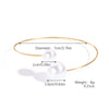 Simple Metal Bracelet With Electroplating Treatment