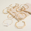 Simple Metal Bracelet With Electroplating Treatment