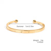 Simple Metal Bracelet With Electroplating Treatment