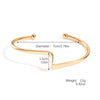 Simple Metal Bracelet With Electroplating Treatment