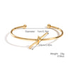 Simple Metal Bracelet With Electroplating Treatment
