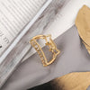 Simple Metal Catch Clip Large Shower  Pearl  Shark Clip