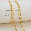 Simple Minimalist U Shape Snake Bone Chain Stainless Steel And Titanium Steel Plated Chain Necklace For Unisex