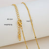 Simple Minimalist U Shape Snake Bone Chain Stainless Steel And Titanium Steel Plated Chain Necklace For Unisex
