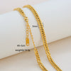 Simple Minimalist U Shape Snake Bone Chain Stainless Steel And Titanium Steel Plated Chain Necklace For Unisex