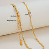 Simple Minimalist U Shape Snake Bone Chain Stainless Steel And Titanium Steel Plated Chain Necklace For Unisex