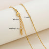 Simple Minimalist U Shape Snake Bone Chain Stainless Steel And Titanium Steel Plated Chain Necklace For Unisex