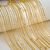 Simple Minimalist U Shape Snake Bone Chain Stainless Steel And Titanium Steel Plated Chain Necklace For Unisex