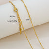Simple Minimalist U Shape Snake Bone Chain Stainless Steel And Titanium Steel Plated Chain Necklace For Unisex