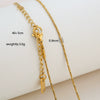 Simple Minimalist U Shape Snake Bone Chain Stainless Steel And Titanium Steel Plated Chain Necklace For Unisex