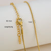 Simple Minimalist U Shape Snake Bone Chain Stainless Steel And Titanium Steel Plated Chain Necklace For Unisex
