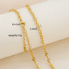 Simple Minimalist U Shape Snake Bone Chain Stainless Steel And Titanium Steel Plated Chain Necklace For Unisex