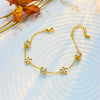 Simple Niche Fashion Chain Titanium Steel Hollow Flower Unisex Bracelet With Electroplating