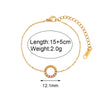 Simple Niche Light Luxury Stainless Steel Twist Circle Halfinlaid Women's Bracelet Jewelry With Geometric Design And Electroplating Treatment