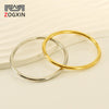 Simple Niche Oval 316L Stainless Steel And 18K Titanium Steel Electroplated Bracelet