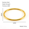 Simple Niche Oval 316L Stainless Steel And 18K Titanium Steel Electroplated Bracelet