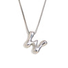 Simple Niche Personality Hip Hop Explosions Stainless Steel 18K Gold Plated Bubble Letter Necklace For Women