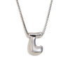 Simple Niche Personality Hip Hop Explosions Stainless Steel 18K Gold Plated Bubble Letter Necklace For Women