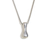 Simple Niche Personality Hip Hop Explosions Stainless Steel 18K Gold Plated Bubble Letter Necklace For Women