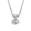 Simple Niche Personality Hip Hop Explosions Stainless Steel 18K Gold Plated Bubble Letter Necklace For Women