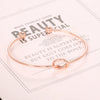 Simple Open Knot Love Bracelet For Women Alloy Electroplated Minimalist Bangle All Match Fashion Jewelry