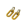 Simple Oval Geometric Stainless Steel Electroplated Women's Detachable Nonfading Earrings