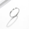 Simple Plain Couple Ring In Titanium Steel With Electroplating Treatment