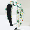 Simple Printed Cloth Headband For Women With Clover Poll Dot Pattern