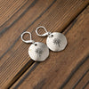 Simple Retro Dandelion Women's Alloy Earrings With Geometric Pattern And Electroplating Treatment