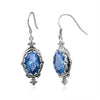 Simple Retro Drop Shaped Metal Earrings Creative Fashion Crystal Earrings For Women