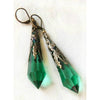 Simple Retro Drop Shaped Metal Earrings Creative Fashion Crystal Earrings For Women
